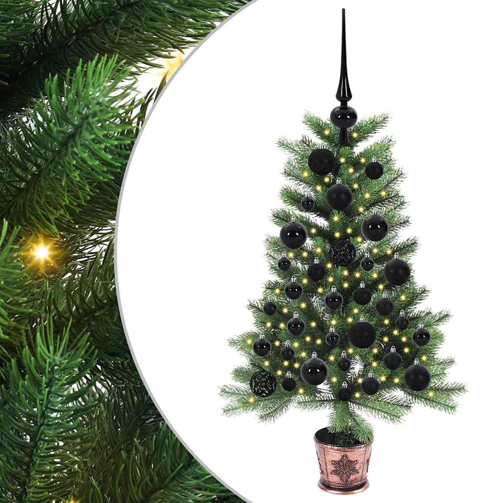 vidaXL Weihnachtsbaum mit 150 LEDs mit Ständer Grün 90 cm PE
