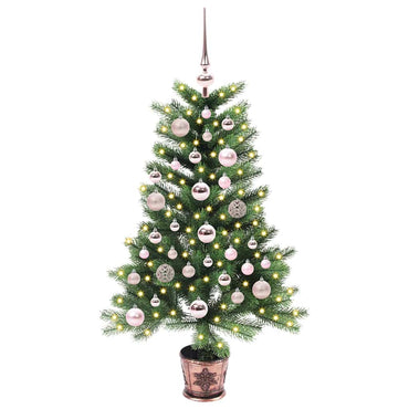vidaXL Weihnachtsbaum mit 150 LEDs mit Ständer Grün 90 cm PE