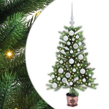 vidaXL Weihnachtsbaum mit 150 LEDs mit Ständer Grün 90 cm PE