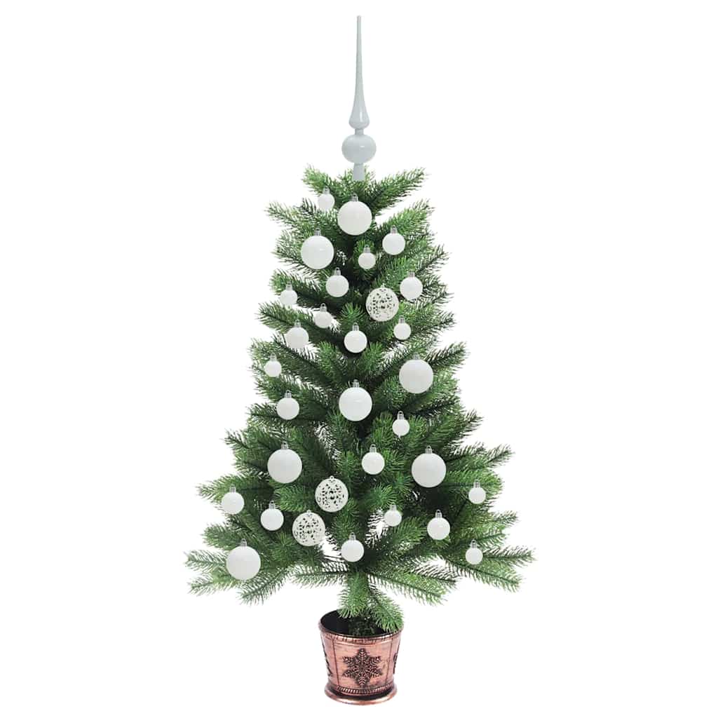 vidaXL Weihnachtsbaum mit 150 LEDs mit Ständer Grün 90 cm PE
