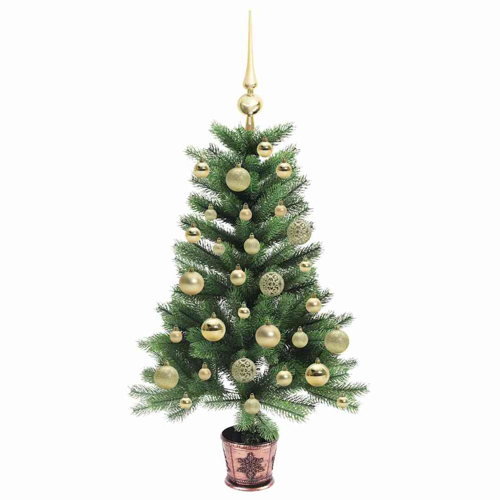 vidaXL Weihnachtsbaum mit 150 LEDs mit Ständer Grün 90 cm PE