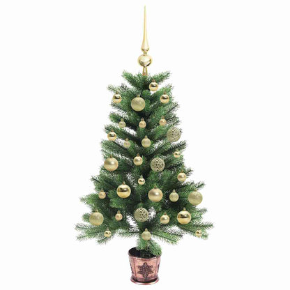vidaXL Weihnachtsbaum mit 150 LEDs mit Ständer Grün 90 cm PE