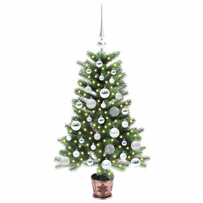 vidaXL Weihnachtsbaum mit 150 LEDs mit Ständer Grün 90 cm PE