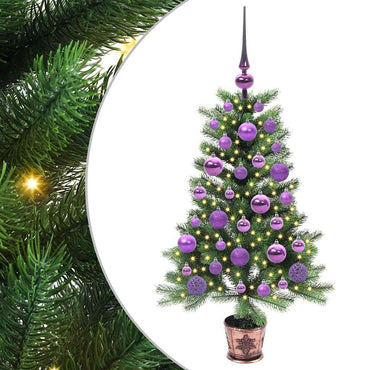 vidaXL Weihnachtsbaum mit 150 LEDs mit Ständer Grün 90 cm PE