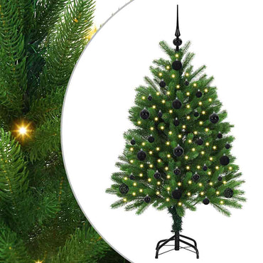 vidaXL Weihnachtsbaum mit 150 LEDs mit Ständer Grün 120 cm PE