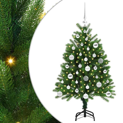vidaXL Weihnachtsbaum mit 150 LEDs mit Ständer Grün 120 cm PE