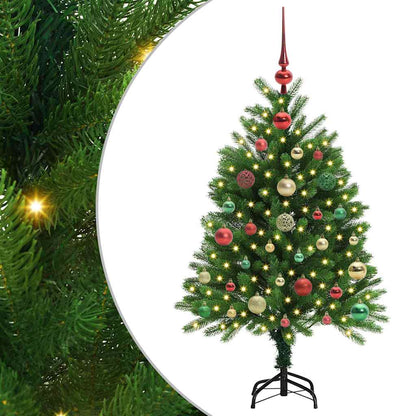 vidaXL Sapin de Noël avec 150 LED et support Vert 120 cm PE