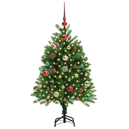 vidaXL Sapin de Noël avec 150 LED et support Vert 120 cm PE