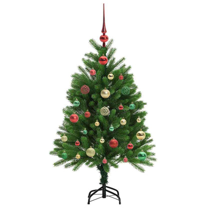 vidaXL Sapin de Noël avec 150 LED et support Vert 120 cm PE
