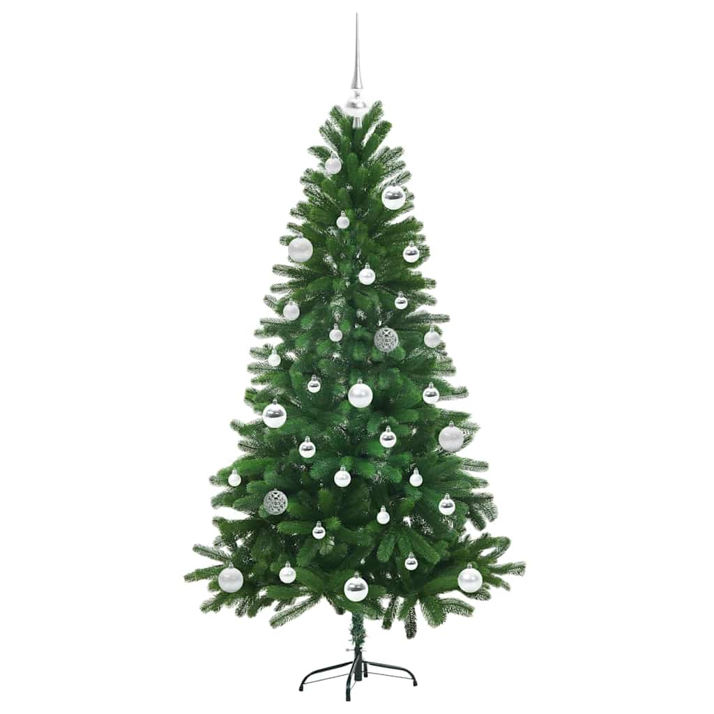vidaXL Sapin de Noël avec 150 LED et support Vert 150 cm PE