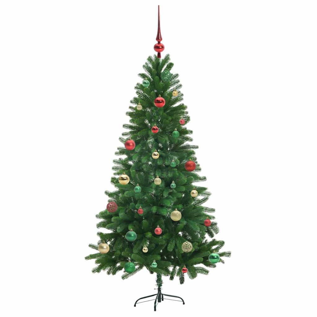 vidaXL Weihnachtsbaum mit 150 LEDs mit Ständer Grün 150 cm PE
