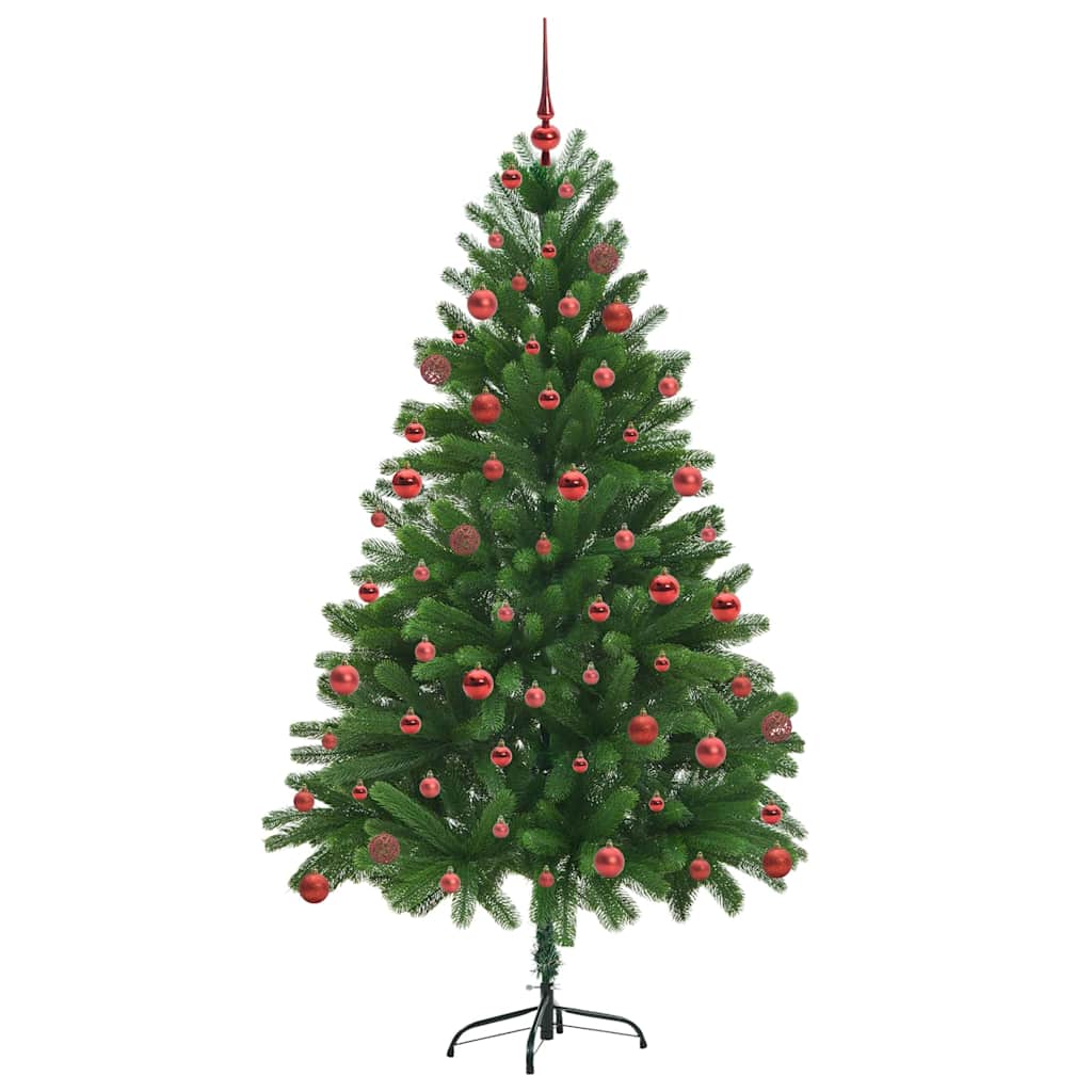 vidaXL Weihnachtsbaum mit 300 LEDs mit Ständer Grün 180 cm PE