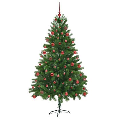 vidaXL Weihnachtsbaum mit 300 LEDs mit Ständer Grün 180 cm PE