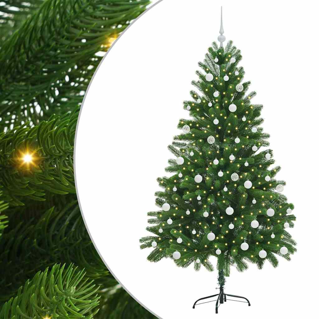 Weihnachtsbaum mit 300 LEDs mit Ständer Grün 180 cm PE
