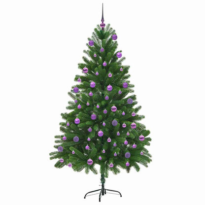 vidaXL Weihnachtsbaum mit 300 LEDs mit Ständer Grün 180 cm PE