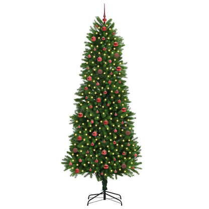 Weihnachtsbaum mit 300 LEDs mit Ständer Grün 240 cm PE