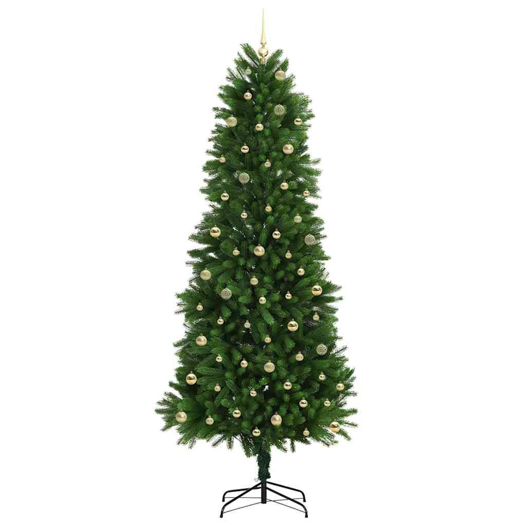 vidaXL Weihnachtsbaum mit 300 LEDs mit Ständer Grün 240 cm PE