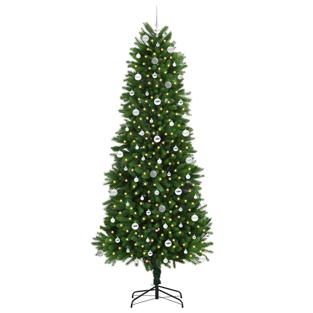 Weihnachtsbaum mit 300 LEDs mit Ständer Grün 240 cm PE