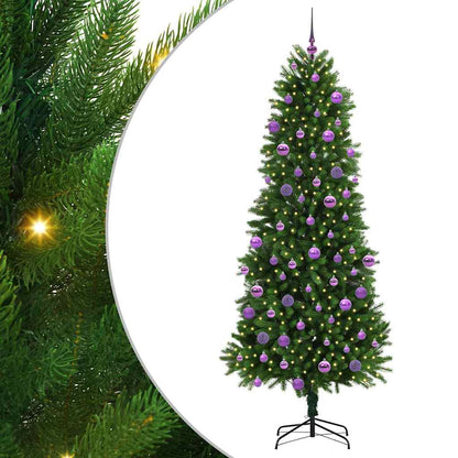 vidaXL Weihnachtsbaum mit 300 LEDs mit Ständer Grün 240 cm PE