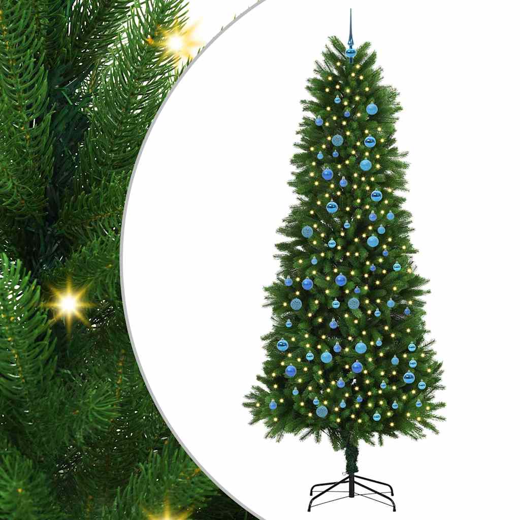 Weihnachtsbaum mit 300 LEDs mit Ständer Grün 240 cm PE
