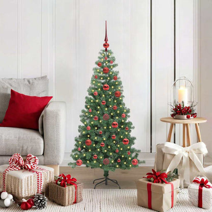 vidaXL Weihnachtsbaum mit 150 LEDs mit Ständer Grün 120 cm PVC