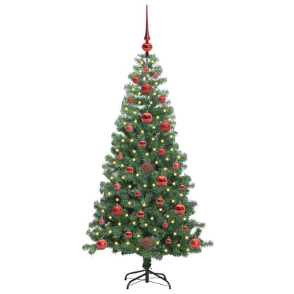 vidaXL Weihnachtsbaum mit 150 LEDs mit Ständer Grün 120 cm PVC