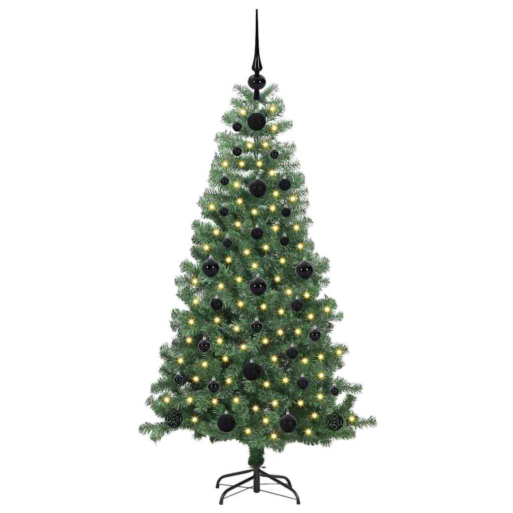 Weihnachtsbaum mit 150 LEDs mit Ständer Grün 120 cm PVC