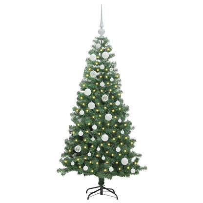 vidaXL Sapin de Noël avec 150 LED avec support Vert 120 cm PVC