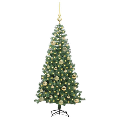 Weihnachtsbaum mit 150 LEDs mit Ständer Grün 120 cm PVC