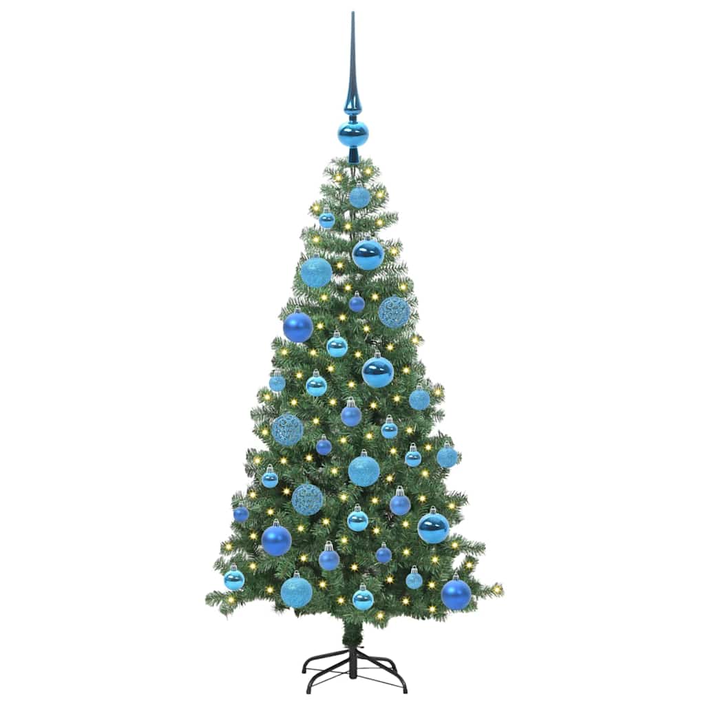 Weihnachtsbaum mit 150 LEDs mit Ständer Grün 120 cm PVC