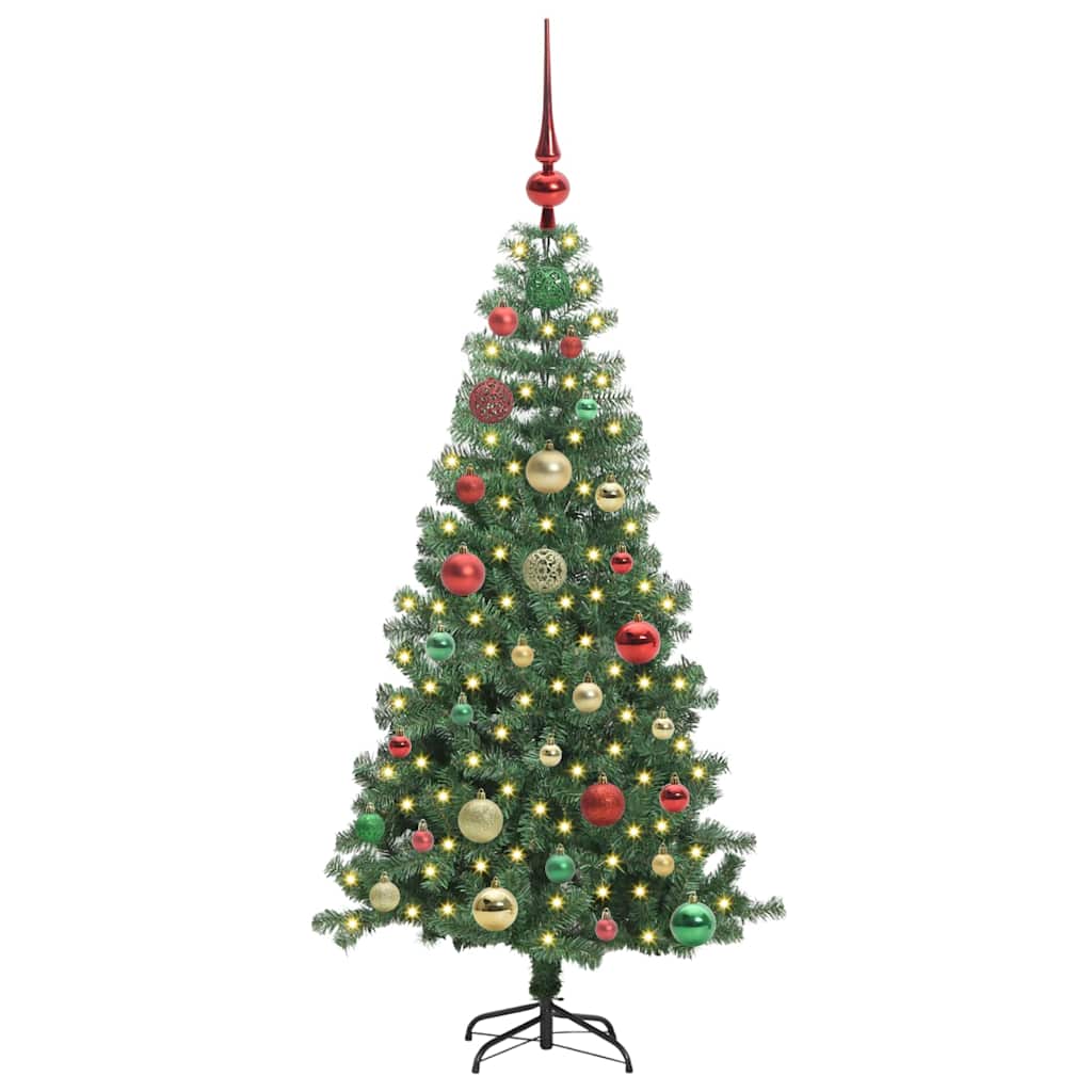 Weihnachtsbaum mit 150 LEDs mit Ständer Grün 120 cm PVC