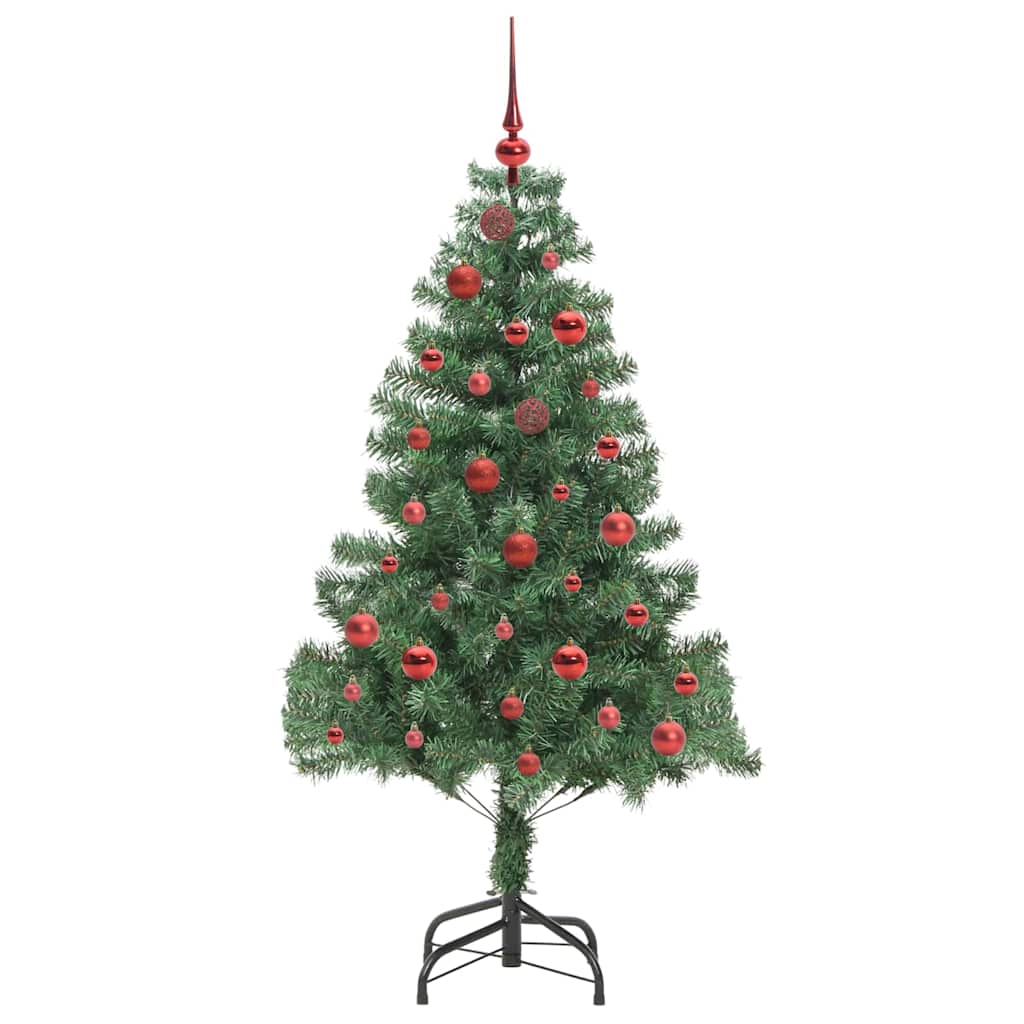 vidaXL Weihnachtsbaum mit 150 LEDs mit Ständer Grün 150 cm PVC
