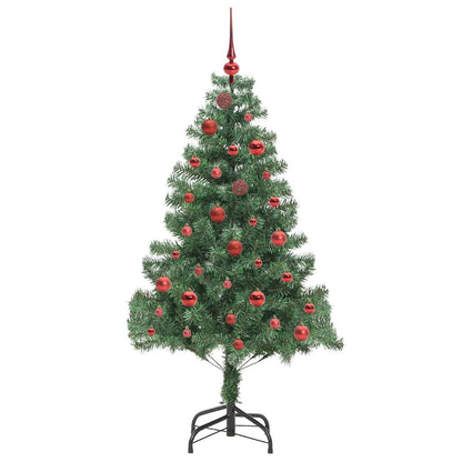 vidaXL Weihnachtsbaum mit 150 LEDs mit Ständer Grün 150 cm PVC