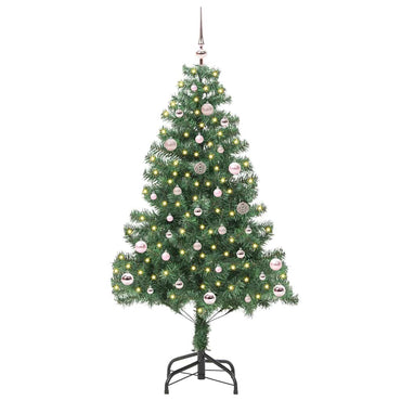 vidaXL Sapin de Noël avec 150 LED et support Vert 150 cm PVC