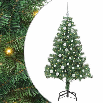 Weihnachtsbaum mit 150 LEDs mit Ständer Grün 150 cm PVC