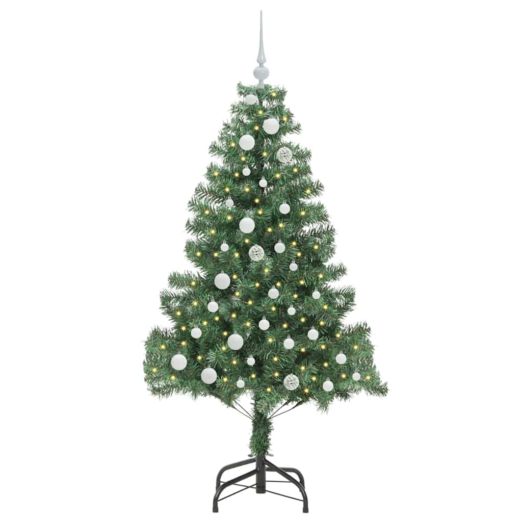 Weihnachtsbaum mit 150 LEDs mit Ständer Grün 150 cm PVC