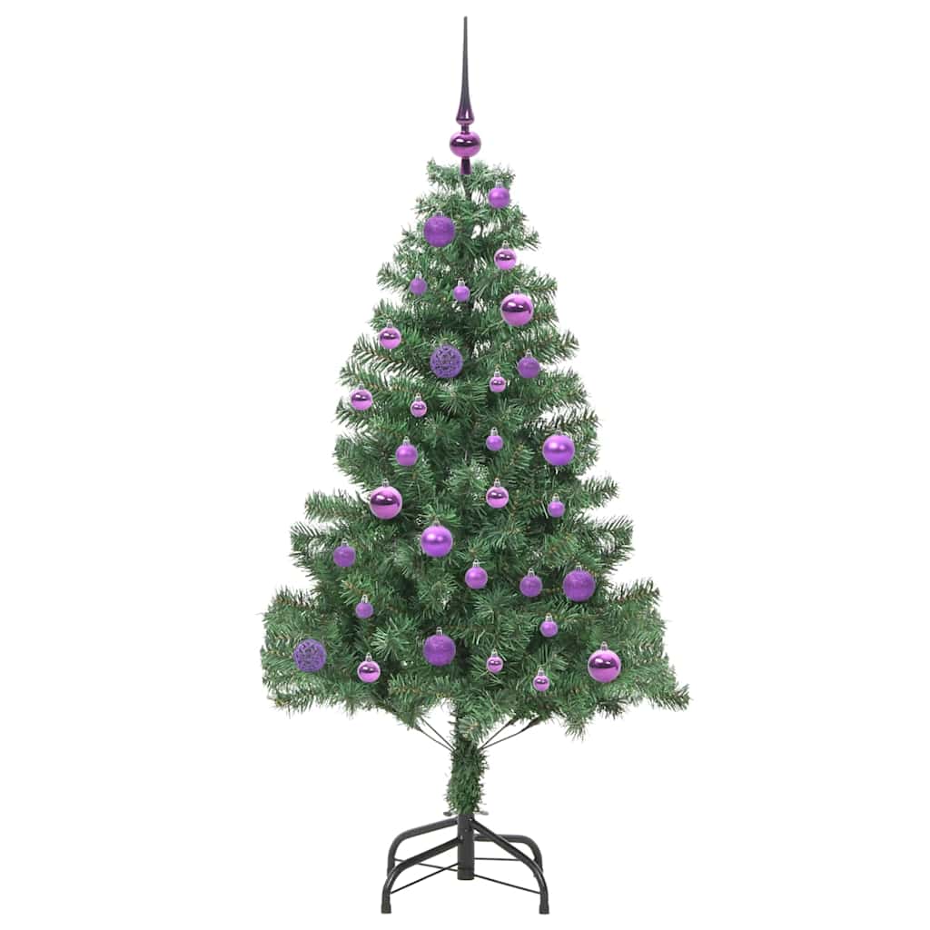 Weihnachtsbaum mit 150 LEDs mit Ständer Grün 150 cm PVC