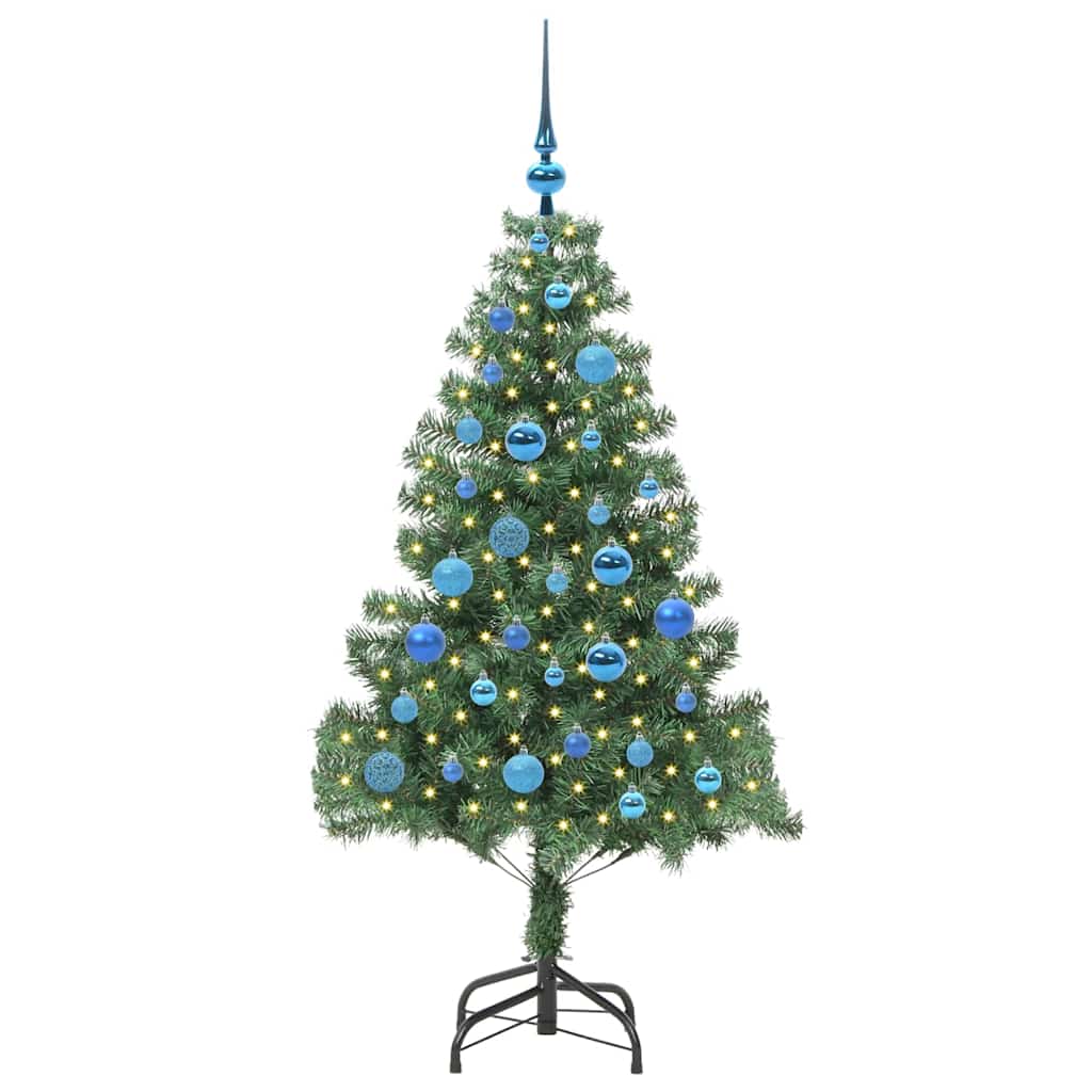 Weihnachtsbaum mit 150 LEDs mit Ständer Grün 150 cm PVC