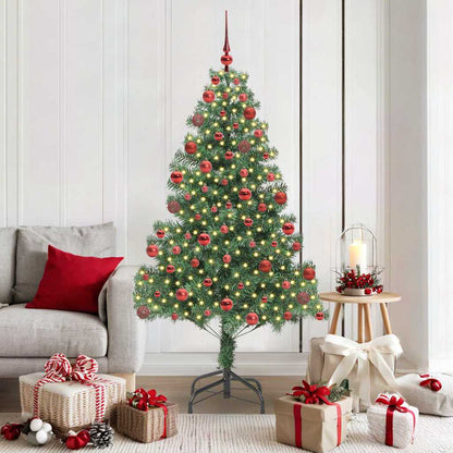 vidaXL Weihnachtsbaum mit 300 LEDs mit Ständer Grün 180 cm PVC