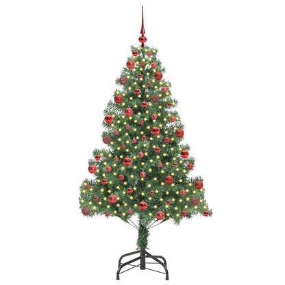 vidaXL Weihnachtsbaum mit 300 LEDs mit Ständer Grün 180 cm PVC