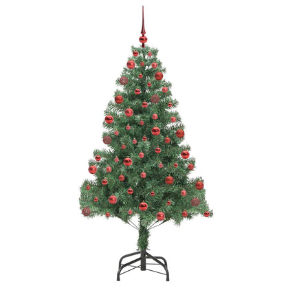 vidaXL Weihnachtsbaum mit 300 LEDs mit Ständer Grün 180 cm PVC