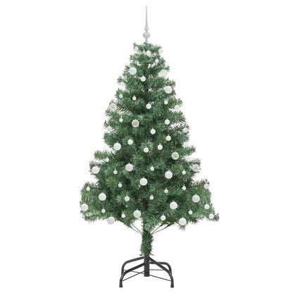 vidaXL Weihnachtsbaum mit 300 LEDs mit Ständer Grün 180 cm PVC