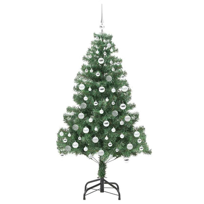 vidaXL Weihnachtsbaum mit 300 LEDs mit Ständer Grün 180 cm PVC