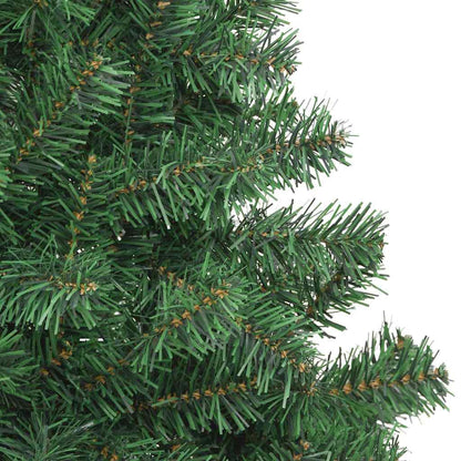 vidaXL Weihnachtsbaum mit 300 LEDs mit Ständer Grün 180 cm PVC