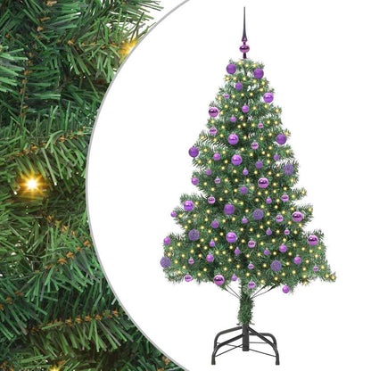 vidaXL Weihnachtsbaum mit 300 LEDs mit Ständer Grün 180 cm PVC