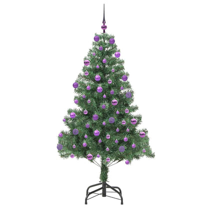 vidaXL Weihnachtsbaum mit 300 LEDs mit Ständer Grün 180 cm PVC