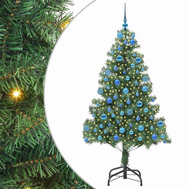 vidaXL Weihnachtsbaum mit 300 LEDs mit Ständer Grün 180 cm PVC