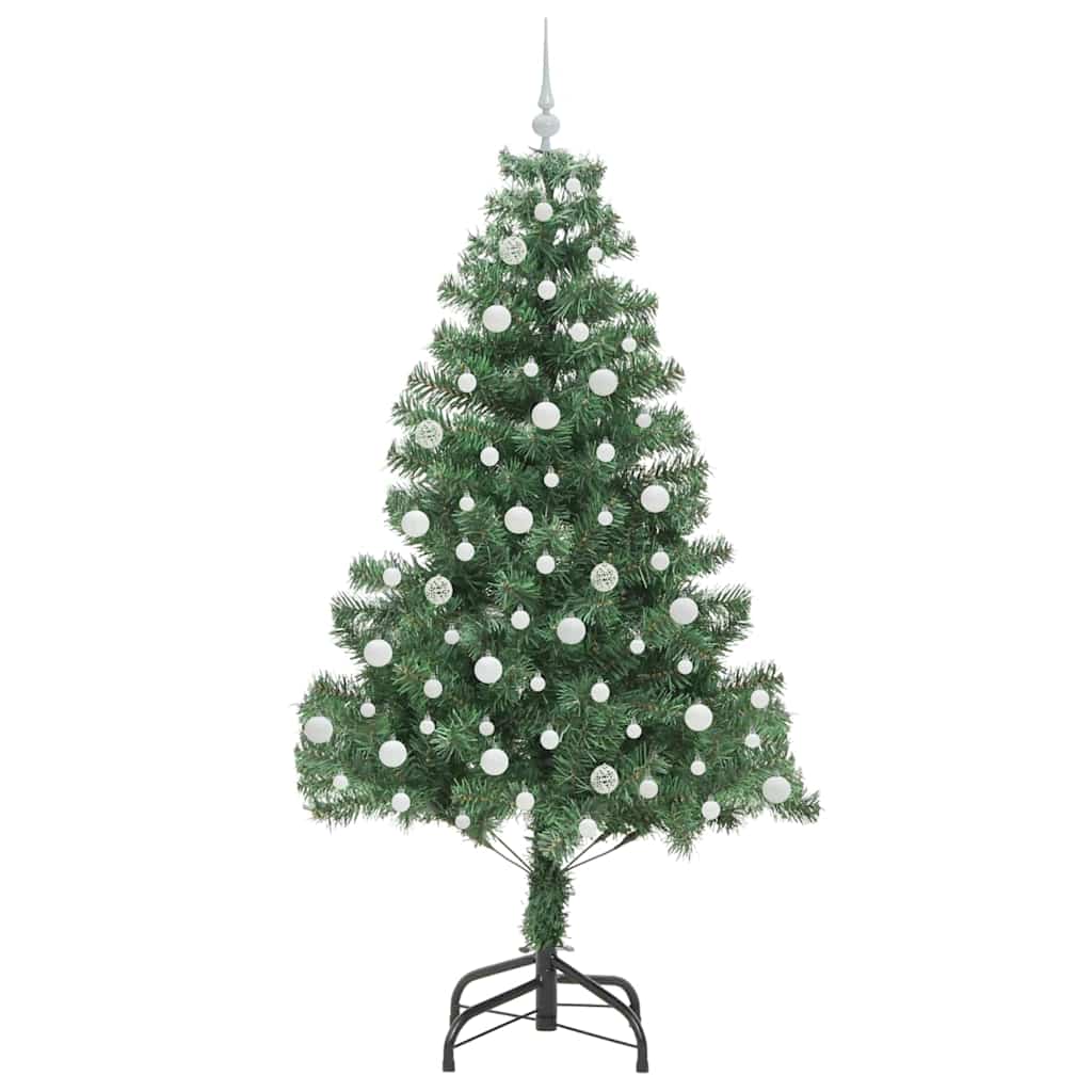 vidaXL Weihnachtsbaum mit 300 LEDs mit Ständer Grün 210 cm PVC