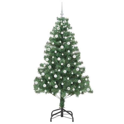 vidaXL Weihnachtsbaum mit 300 LEDs mit Ständer Grün 210 cm PVC