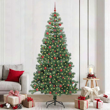 vidaXL Sapin de Noël 300 LED avec support Vert 240 cm PVC